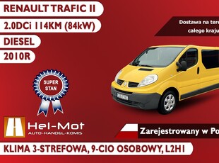 Renault Trafic II L2H1, 9-cio OSOBOWY, 2010r, Zarejestrowany w polsce!