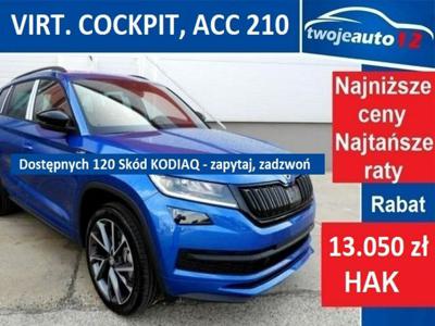 Škoda Kodiaq bez wersji Sportline 2.0 TSI 190KM DSG 4x4, Systemy, bezdot.klapa, grzana szyba !