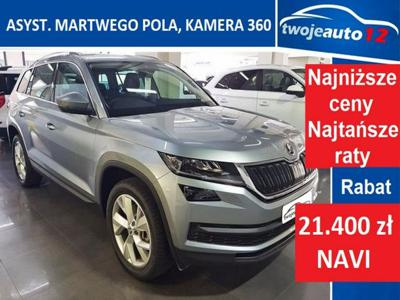 Škoda Kodiaq bez wersji Style 2.0 TDI 150KM DSG, NAVI, bezdotykowa klapa, dźwiękochł. szyby