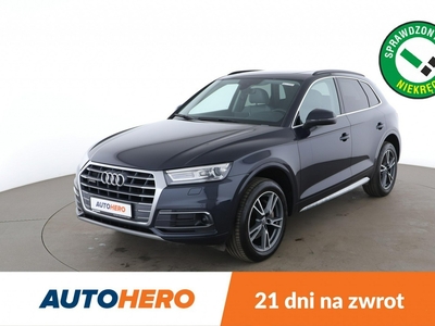 Audi Q5 III quattro/ 190KM/ S-tronic/ alcantara/ panorama/ navi PDC grzane fotel