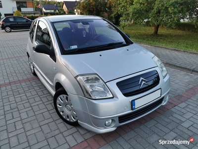 Citroen C2 1.6 110KM VTR 2004r Niski przebieg 92tys.km. Klima Elektryka