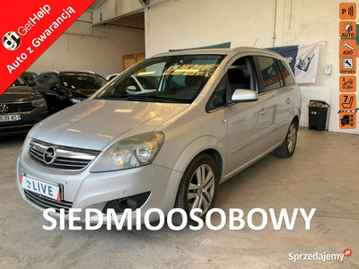 Opel Zafira 7 m, po liftingu, czujniki przód i tył, tempomat, opony wielos…