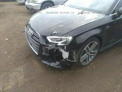 Audi A3 2017, 2.0L, 4x4, uszkodzony przód