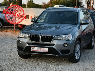 BMW X3 II (F25) 2.0d Automat 2015r. HeadUp el. klapa Keyless Kamera HKaudio rolety H