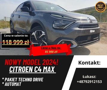 Citroen C4 II Citroen C4 Max 2024 -Najbogatsza wersja z Pakietem Techno Drive!