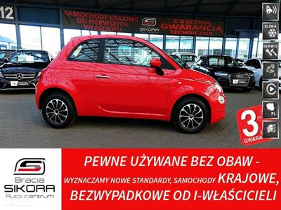 Fiat 500 3Lata GWARANCJA I-wł Kraj Bezwypadkowy PARKTRONIC 9XAirbag 1.2i IDEA