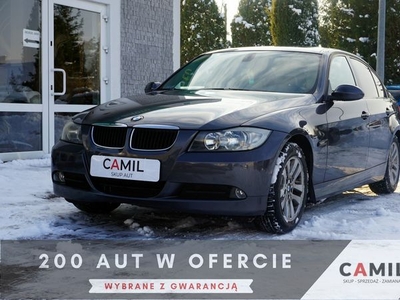 BMW 318 2,0 BENZYNA+GAZ 130KM, Skóra, Sprawny, Zarejestrowany, Ubezpieczony E90 (2005-2012)