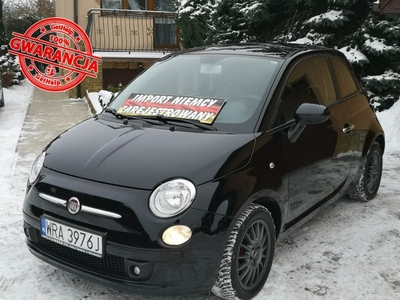 Fiat 500 1.4B 100KM, Klimatronik, Skóra, Z Niemiec-Zarejestrowany I (2007-)