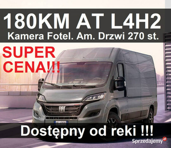 Fiat Ducato L4H2 180KM Automat Kamera Drzwi 270 LED Dostępn…