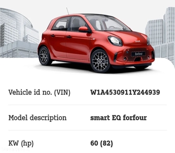 Smart Forfour electric drive prime