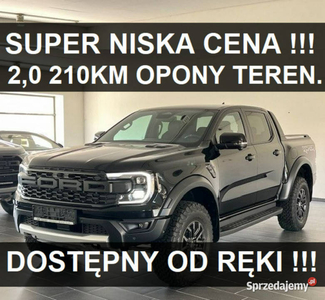 Ford Ranger Raptor Nowy Raptor 2,0 diesel 210KM Opony terenowe Niska cena …