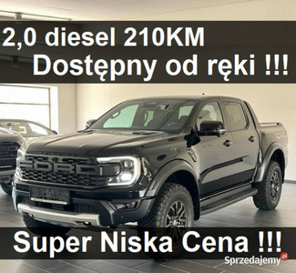 Ford Ranger Raptor Nowy Raptor 2,0 diesel 210KM Opony terenowe Niska cena …