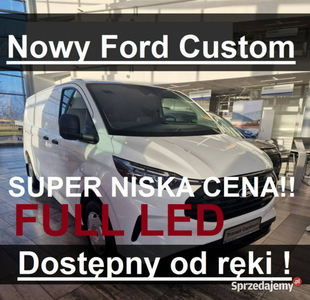 Ford Transit Custom Nowy Ford Custom 136KM Full Led Dostępny od ręki Super…