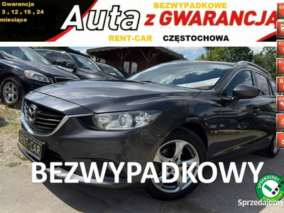 Mazda 6 2.2D*150PS*OPŁACONY Bezwypadkowy Navi Klima Serwis GWARANCJA24Mies…