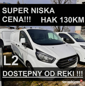 Ford Transit Custom L2 130KM Hak hol. L2 Super Niska Cena Dostępny od ręki…