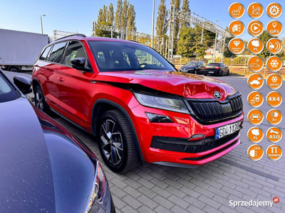 Škoda Kodiaq 2.0tsi 4x4 Sport -line doposażona wersja Polski salon 1 wl ni…