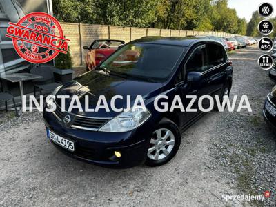 Nissan Tiida 1.6*GAZ*CLIMATRONIC*ALU*ESP*serwis*ASO*144tkm*…