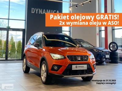 SEAT Arona -FR 1.0TSI 115KM M6 2019 r., salon PL, I wł., FullLink, f-a. VAT