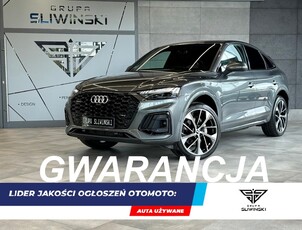 Audi Q5 III Sportback 50TFSIe 300PS 4x4 S-Line Virtual Matrix Kamery 360 Rolety