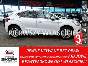 Citroen DS4 MASAŻ+NAVI+Led Biała Perła1,6benzyna 3Lata GWAR. 1wł Bezwypadkwy Kra