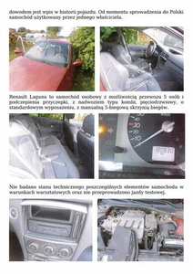 Syndyk sprzeda samochód osobowy Renault Laguna rok prod 2002