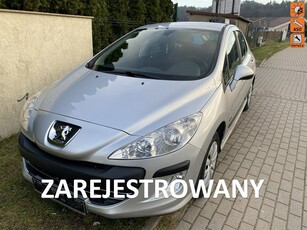 Peugeot 308 I Benzyna, klimatyzacja, 8 airbag, tempomat, hak, drugie koła alufelgi