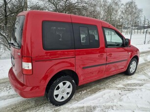 Volkswagen Caddy 1.4 LIFE osobowy alu klima PDC ładny z Niemiec opłacony