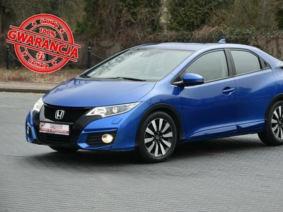 Honda Civic 1.8i-VTEC 141KM 2015r. ALU Kamera Led Isofix