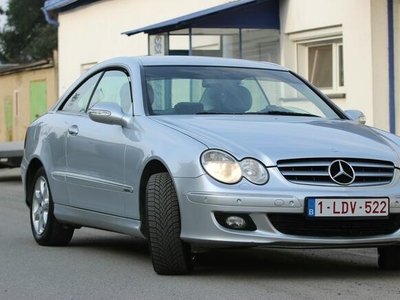 Mercedes CLK 220 2006r. 2,2 diesel COUPE 150KM Elegance SKÓRY Automat ALUFELGI FULL