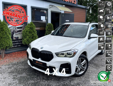 BMW X1 Serwis ASO, Panorama dach, Skórzana tapicerka, kamera cofania, LED …