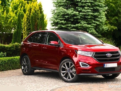 FORD EDGE 2.7 SPORT PEŁNA OPCJA 21 cali koła Ruby Red Niski przebieg 2017r