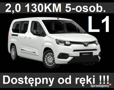 Toyota ProAce City 1,5 130KM L1 Business Czujniki Parkowania Dostępny od r…