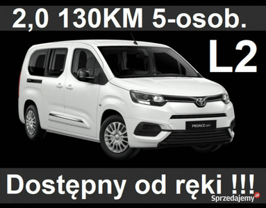 Toyota ProAce City 1,5 130KM L2 Business Czujniki Parkowania Dostępny od r…