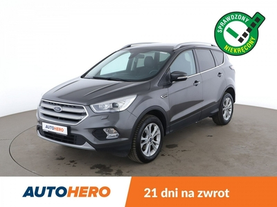 Ford Kuga III bi-xenon, półskóra, navi, kamera i czujniki parkowania, klima auto