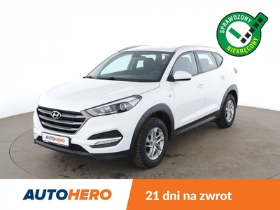 Hyundai Tucson III 1.6 GDI 6MT Klimatyzacja Tempomat Navi Grzane Fotele Asystenci Kamer