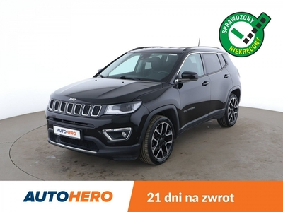 Jeep Compass II klima auto (2 strefy), skóra, grzane fotele, navi, kam i czujniki pa