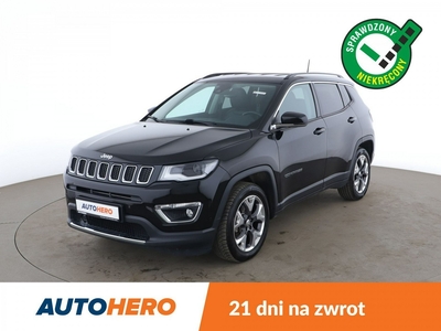 Jeep Compass II navi/ kamera/ półskóra /grzane fotele /tempomat /hak/ Bluetooth/