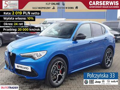 Alfa Romeo Stelvio 2.0 benzyna 280 KM 2022r. (Warszawa)