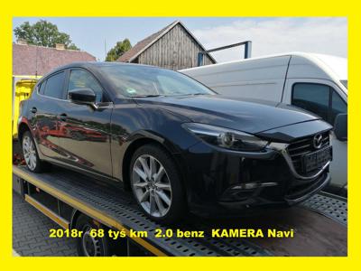 Mazda 3 Lift 2.0B 62tyś km KAMERA Navi 2018r uszkodzony z Niemiec