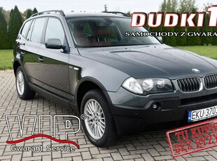 BMW X3 I (E83) 2,5benz DUDKI11 Skóry,Klimatronic 2 str.4x4.Navi.Parktronic,Hak.OKAZ