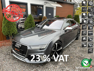 Audi RS7 Polski Salon, 1 Właściciel,Serwis ASO,LED Matrix, RATA 3400 zł Br…