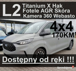 Ford Tourneo Custom L2 Nowy Titanium X 4x4 AGR Hak Webasto Dostępny od ręk…