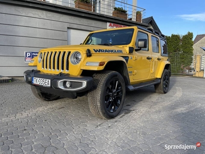 Jeep Wrangler Sahara 4XE jak nowy hybryda plug-in