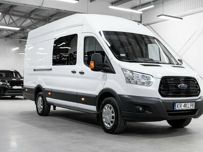 Ford Transit L4H3 Brygadówka 170KM. Salon Polska. Bezwypadkowy. 1 Właściciel.