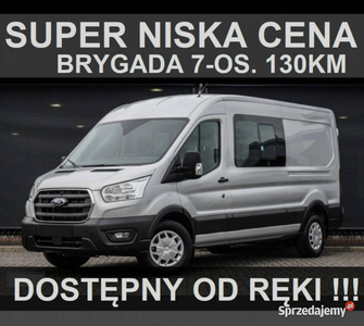 Ford Transit L3H2 130KM Brygada 7-osob. Niska Cena Dostępny od ręki ! 1953…