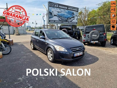 Kia Cee'd I 1.4 Benzyna + LPG 109 KM, Klimatyzacja, Alufelgi, Hak, 1 Właściciel