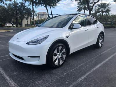 Tesla inny bez wersji TESLA MODEL Y 2021 WHITE ELECTRIC 193KM 315KM