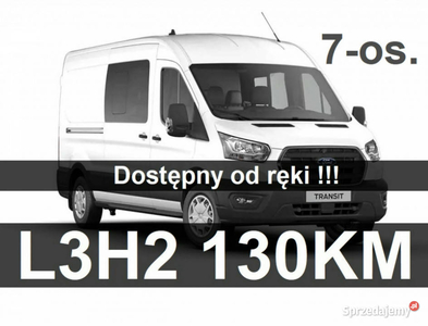 Ford Transit DCIV Brygadowy 7-os. L3H2 130KM Super Niska Ce…