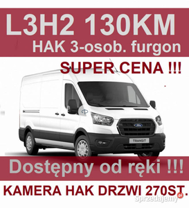 Ford Transit L3H2 130KM Furgon Kamera Super Niska Cena Dost…