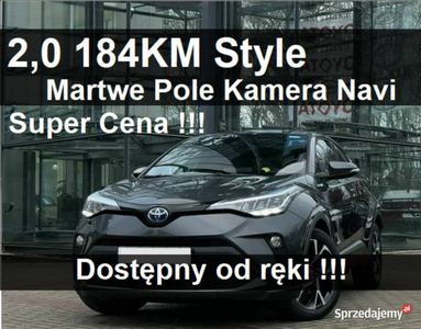 Toyota C-HR 2,0 Hybryda 184KM Style Czujnikiparkowania Kame…